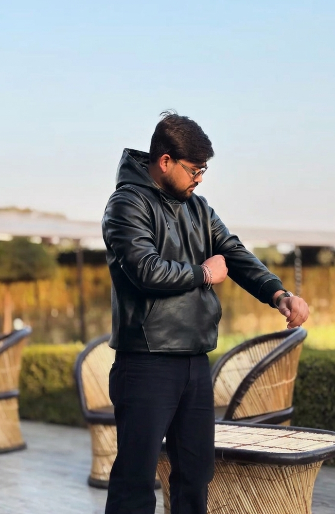 Egoistic Titan Hoodie Black Leather