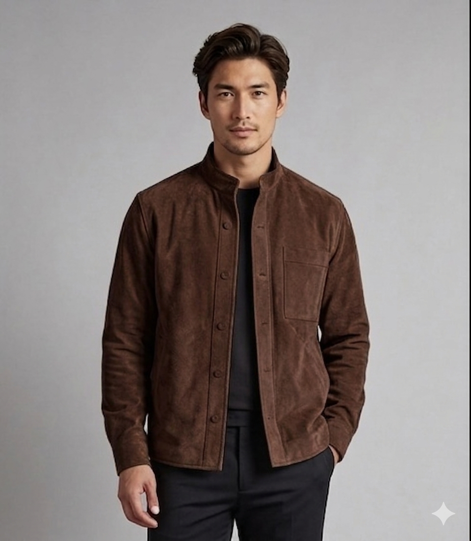 The Obsidian Artisan Suede Overshirt