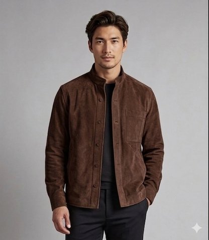 The Obsidian Artisan Suede Overshirt
