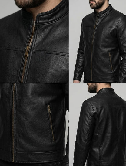 Café Racer Leather Jacket