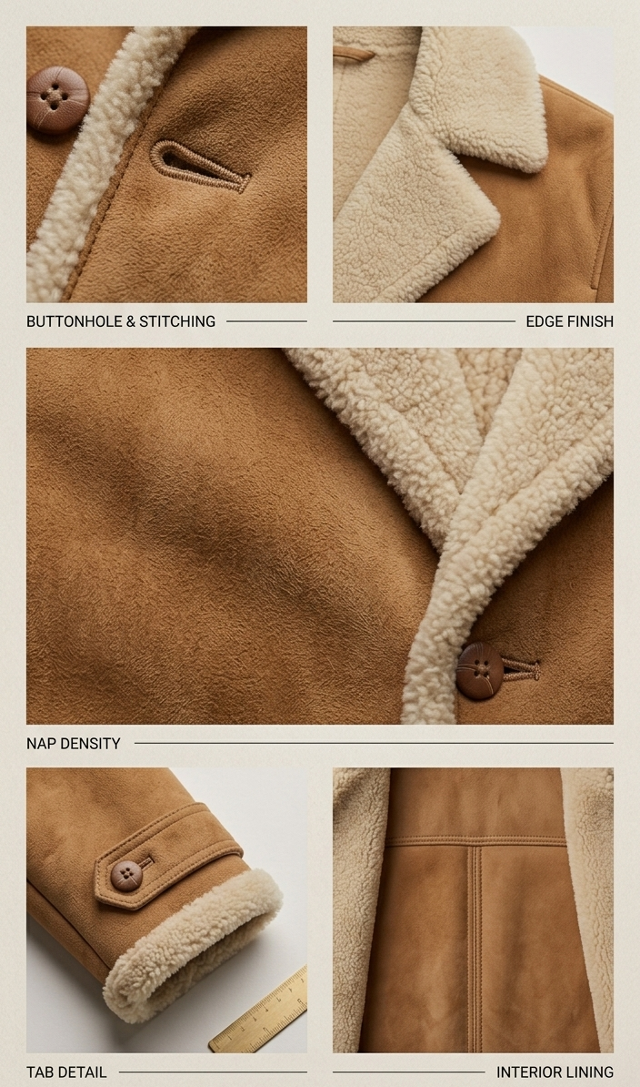Obsidian Shearling Car Coat