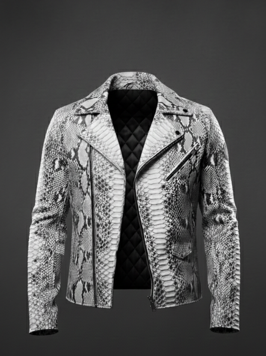 Python Edge Nappa Leather Jacket