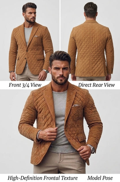 Egoistic Urban Quilt Blazer Jacket