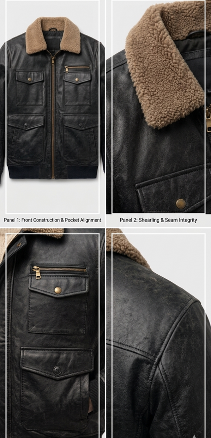 Arctic Aviator Leather Jacket