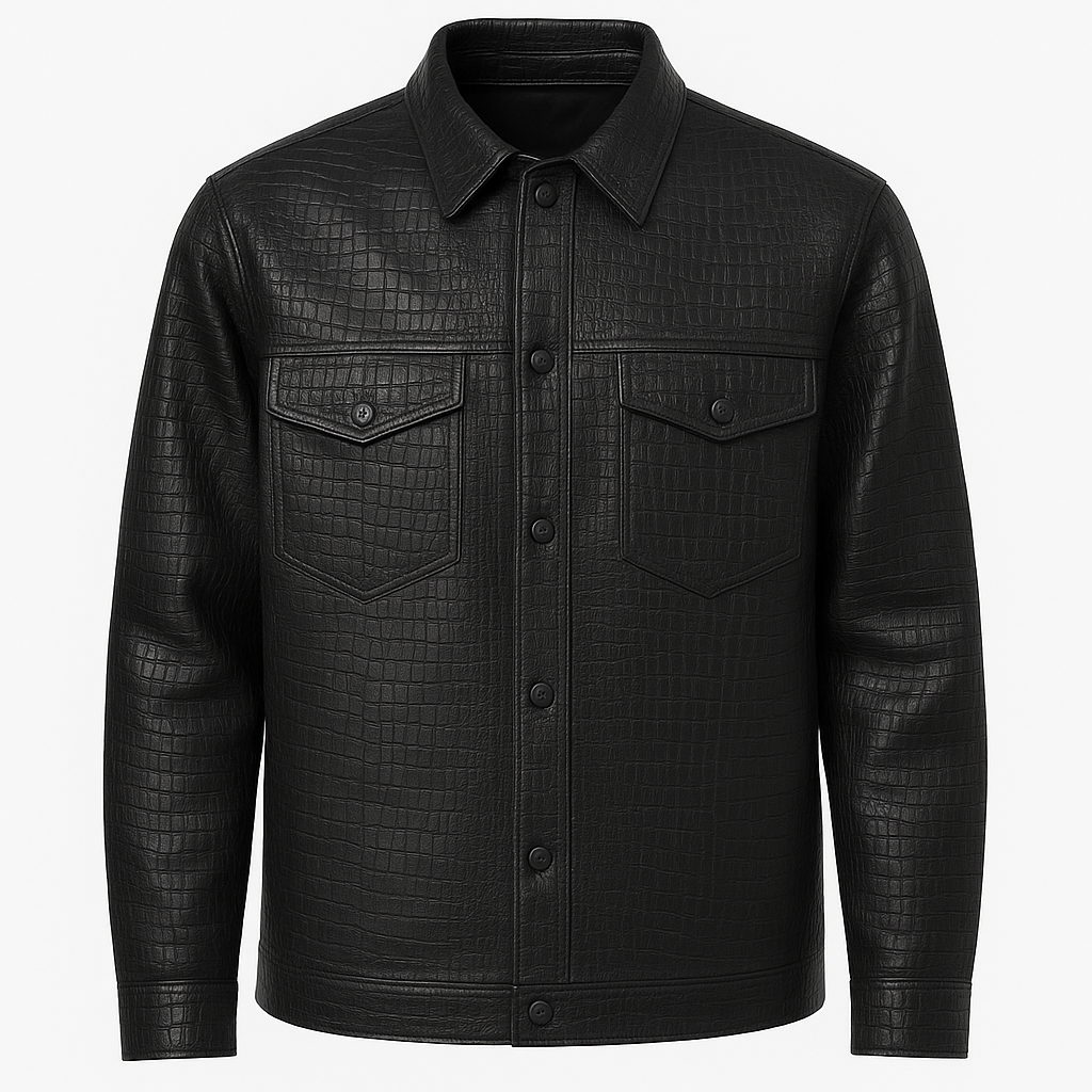 Obsidian Croc Shirt Jacket