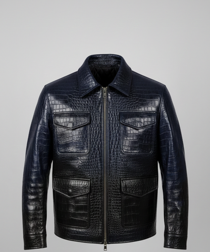 Egoistic - The Midnight Ombre Croc-Embossed Trucker