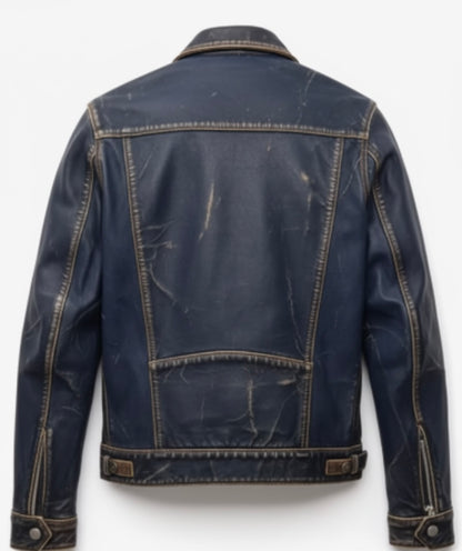 The Heritage Distressed Nappa Trucker